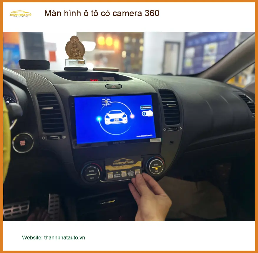 Chú Minh lắp màn hình ô tô có camera 360 cho Honda CRV tại Quận 9 ảnh thực tế 5
