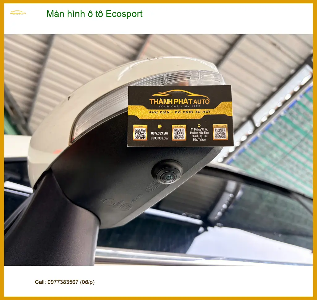 Cô Lan Anh nâng cấp màn hình ô tô Ecosport tại Hóc Môn để xem bản đồ rõ hơn ảnh thực tế 4