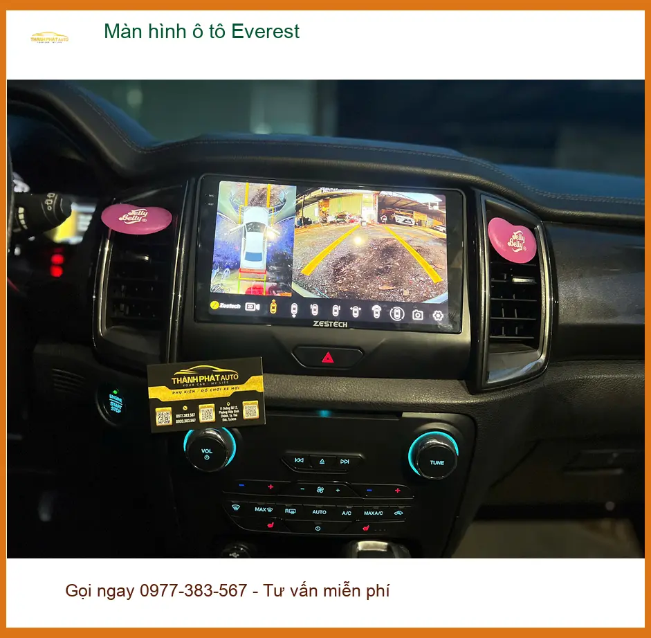 Anh Tấn nâng cấp màn hình ô tô Everest tại Củ Chi xem bản đồ, giải trí tiện lợi ảnh thực tế 4