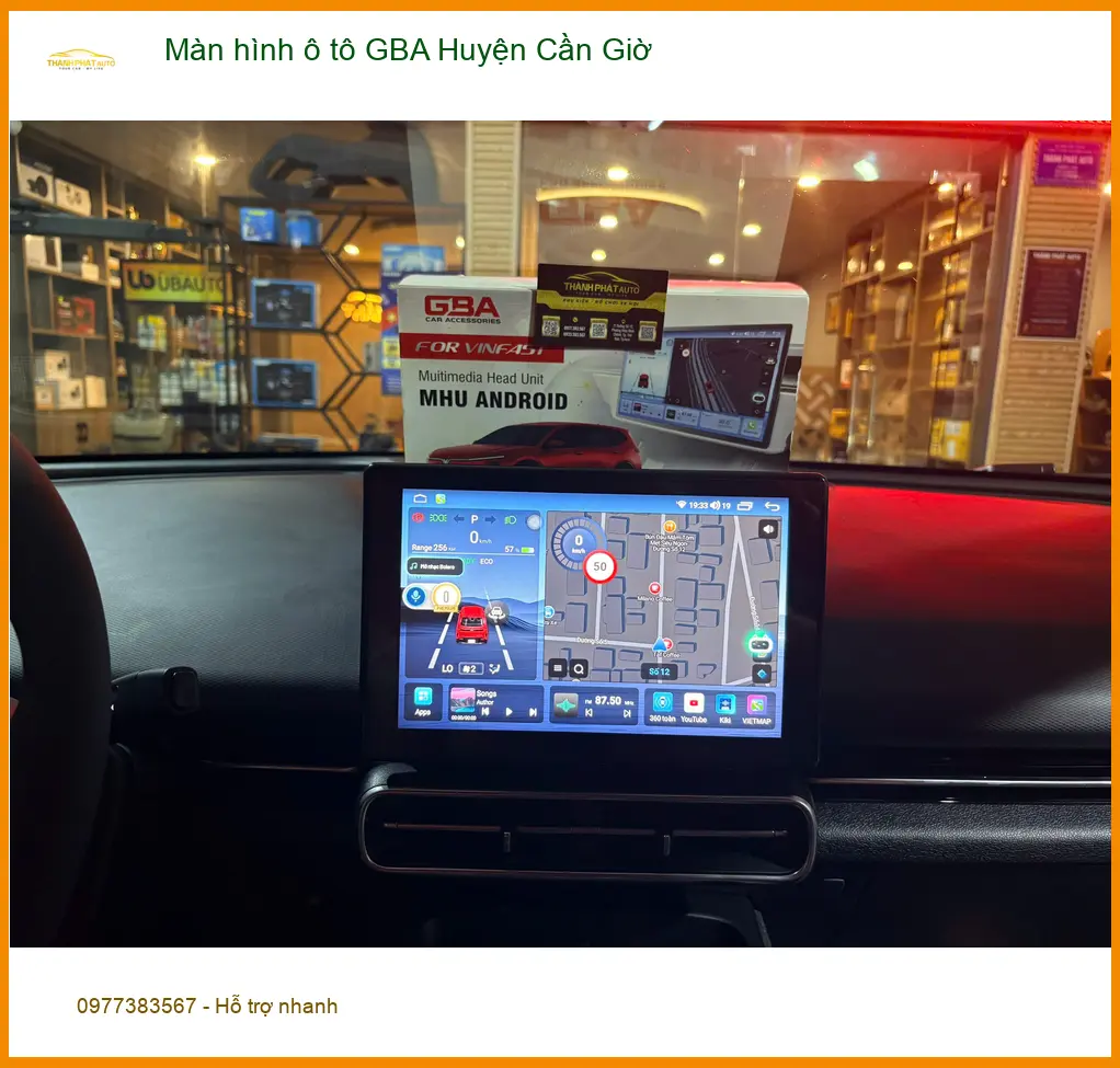 Cửa Hàng Gắn Màn Hình Android Ô Tô hình ô tô GBA Huyện Cần Giờ - Giá Tốt TPHCM