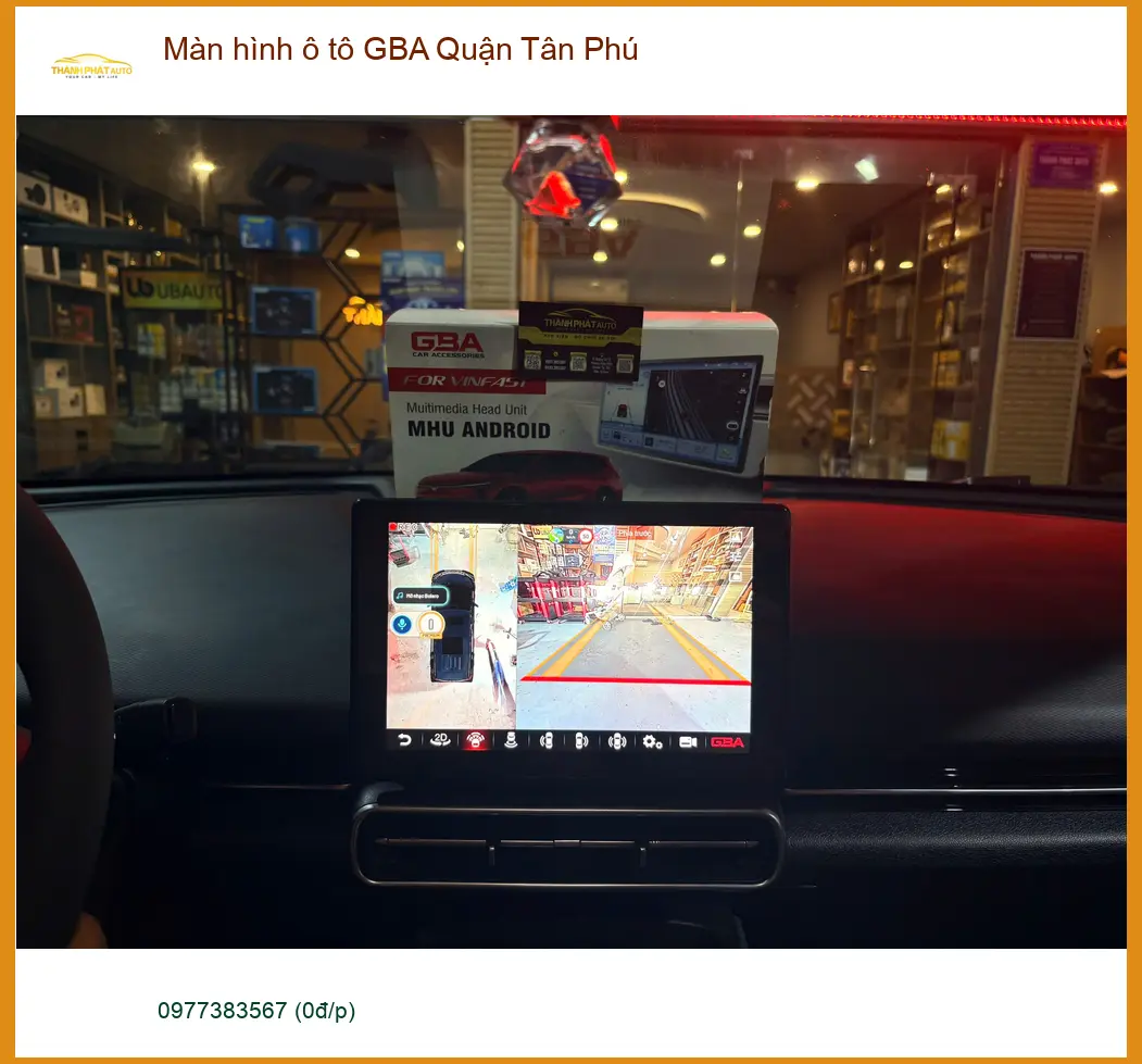 Nơi Lắp Màn Hình Android Ô Tô hình ô tô GBA Quận Tân Phú - Giá Tốt TPHCM