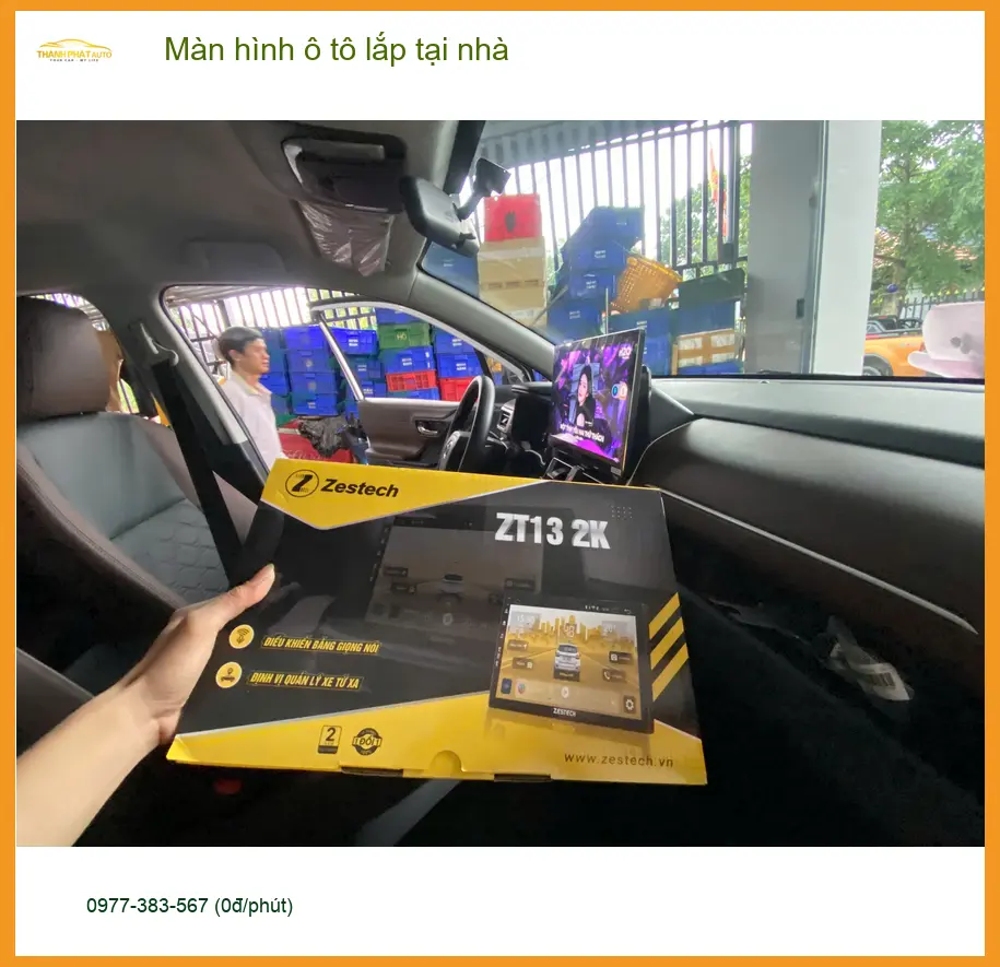 Anh Tấn lắp màn hình ô tô Hyundai Accent tại nhà Quận 2 để tiết kiệm thời gian ảnh thực tế 2