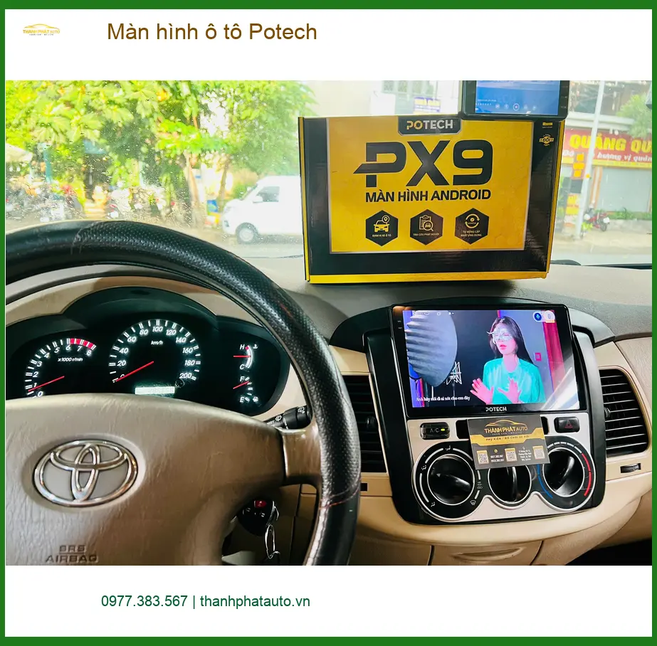 Chị Thảo lắp Màn hình ô tô Potech cho Kia K3 tại Quận Gò Vấp để nâng cấp giải trí ảnh thực tế 2