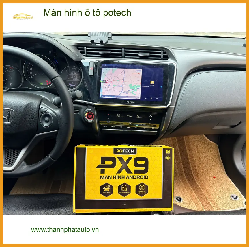 Anh Duy lắp màn hình ô tô Potech cho Toyota Camry tại Quận 1 ảnh thực tế 4