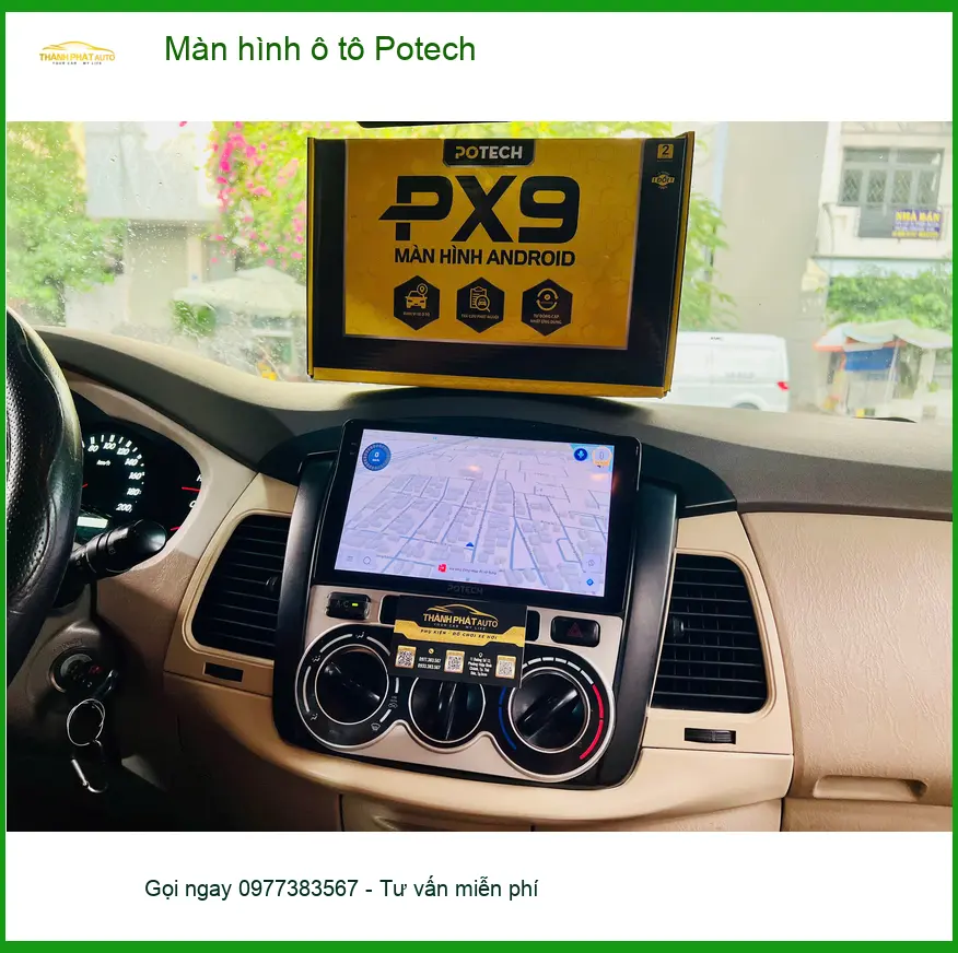 Anh Cường lắp màn hình ô tô Potech cho Honda CRV tại Quận 7 nâng cấp giải trí ảnh thực tế 4