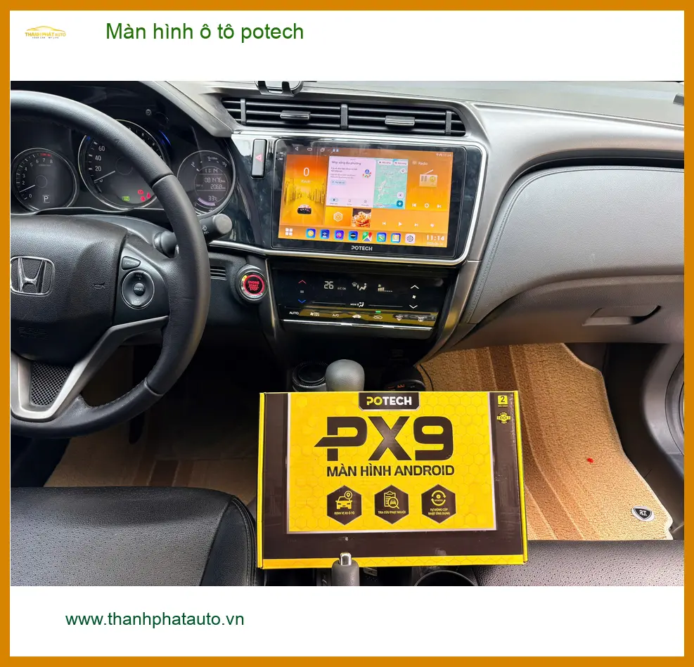 Anh Khang lắp màn hình Potech cho Hyundai Accent ở Thủ Đức: Nâng tầm giải trí ảnh thực tế 2