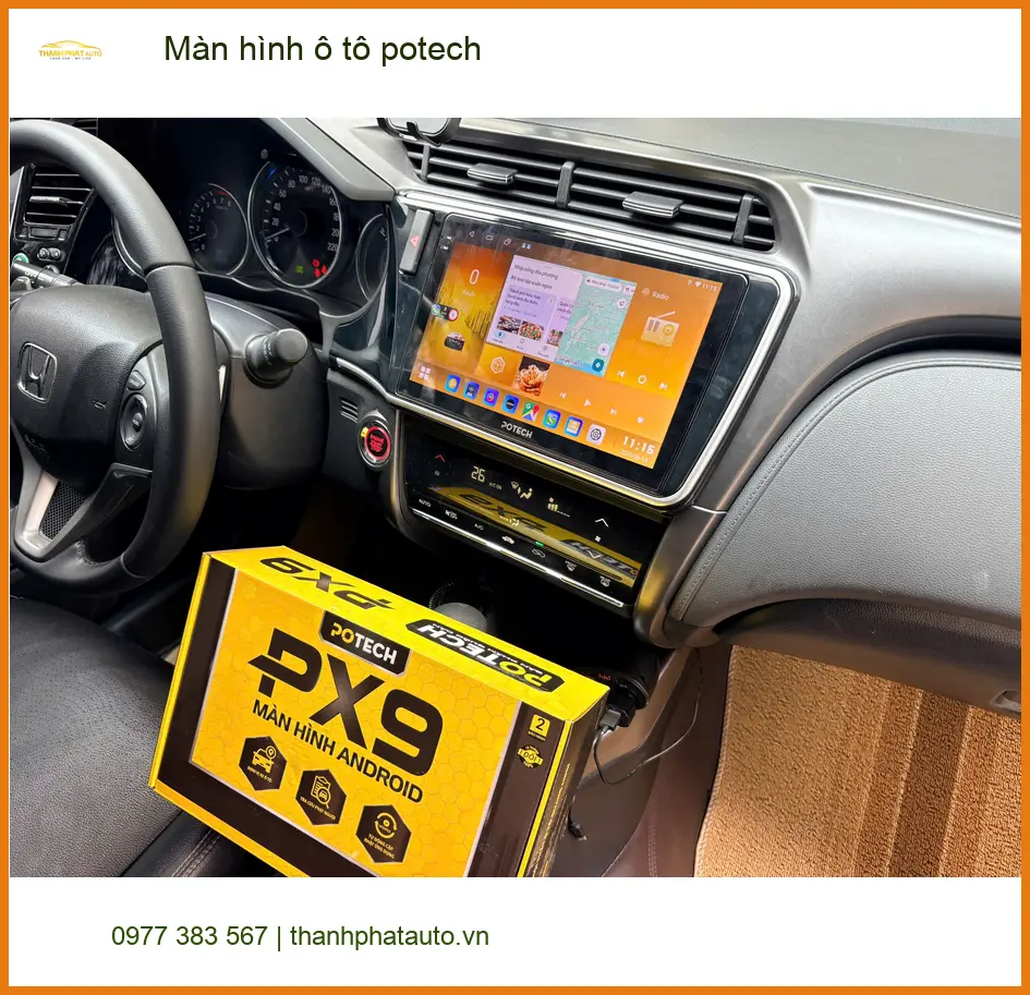 Anh Khang lắp màn hình Potech cho Hyundai Accent ở Thủ Đức: Nâng tầm giải trí ảnh thực tế 3
