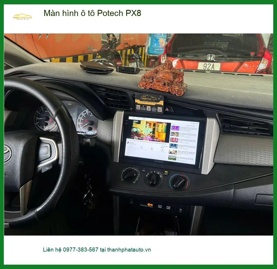 Chú Cường lắp Màn hình ô tô Potech PX8 cho Mazda CX5 tại Quận Thủ Đức.