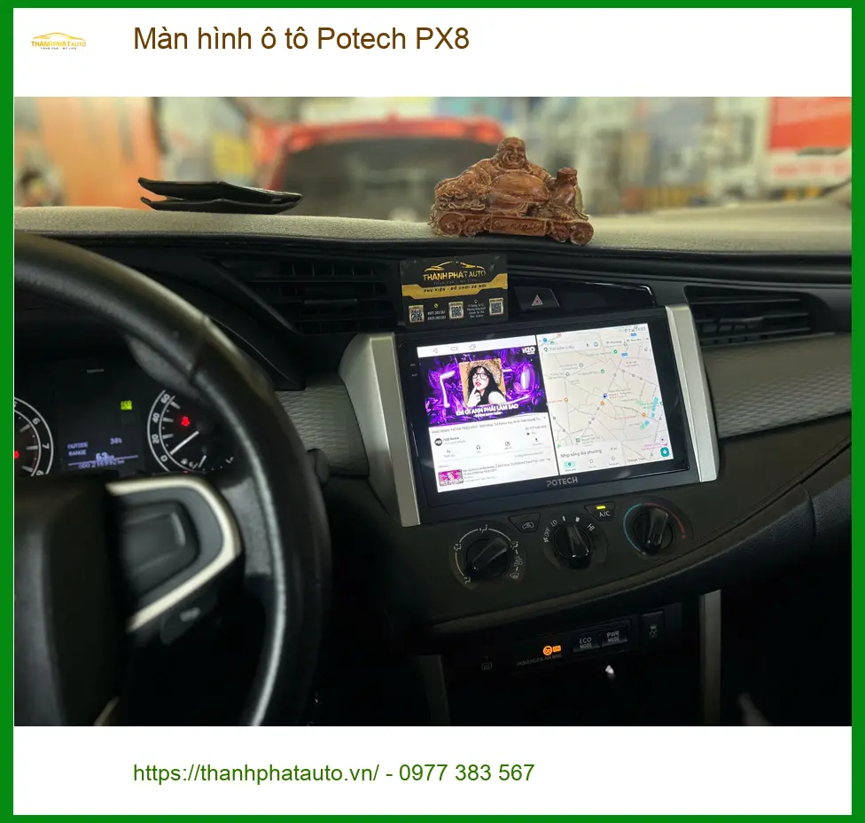 Anh Quang lắp màn hình ô tô Potech PX8 cho CRV tại Quận 7 vì màn zin đơ ảnh thực tế 2