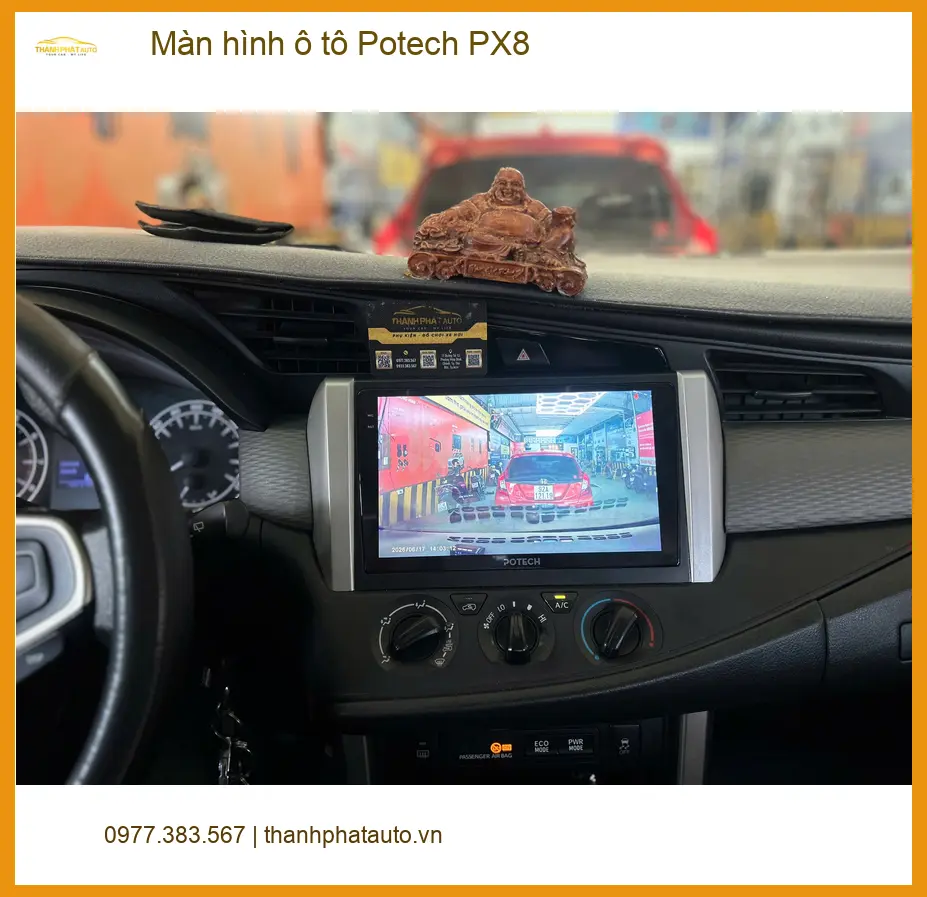 Anh Quang lắp màn hình ô tô Potech PX8 cho CRV tại Quận 7 vì màn zin đơ ảnh thực tế 3