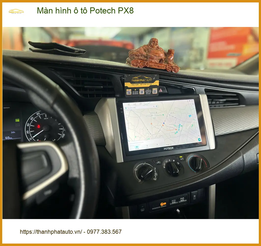 Anh Quang lắp màn hình ô tô Potech PX8 cho CRV tại Quận 7 vì màn zin đơ ảnh thực tế 5