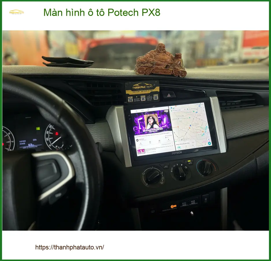 Cô Diệu lắp Màn hình ô tô Potech PX8 tại Quận 3 cho Hyundai Accent ảnh thực tế 3