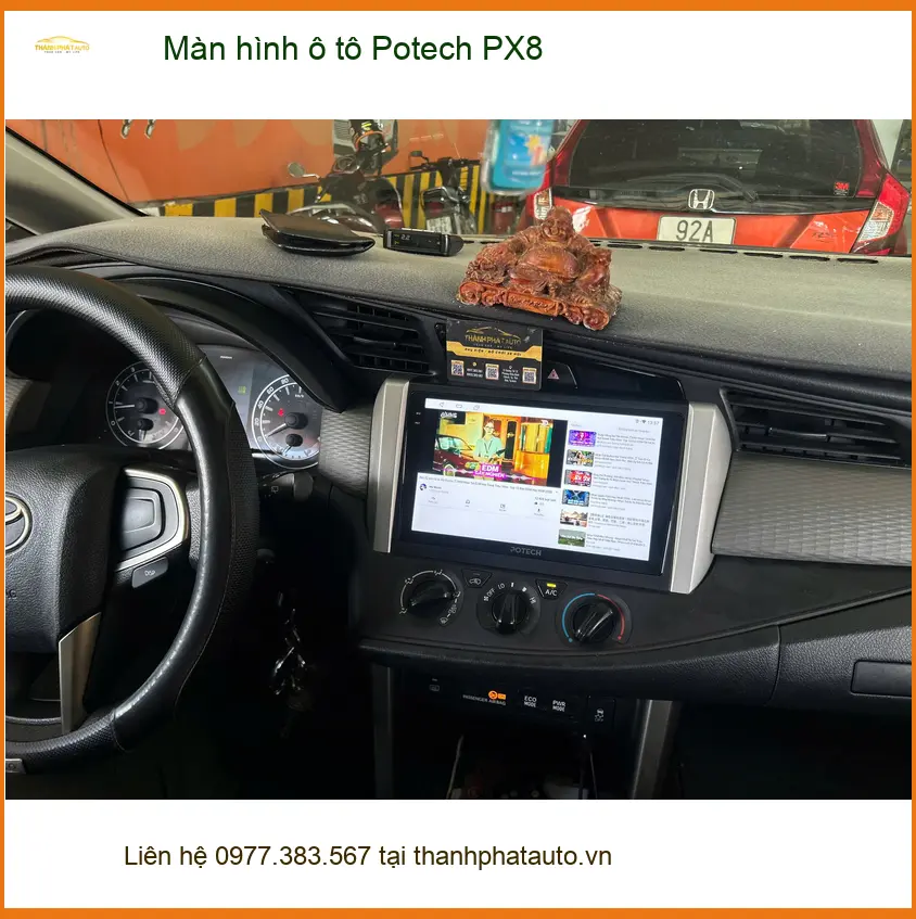Cô Diệu lắp Màn hình ô tô Potech PX8 tại Quận 3 cho Hyundai Accent ảnh thực tế 4