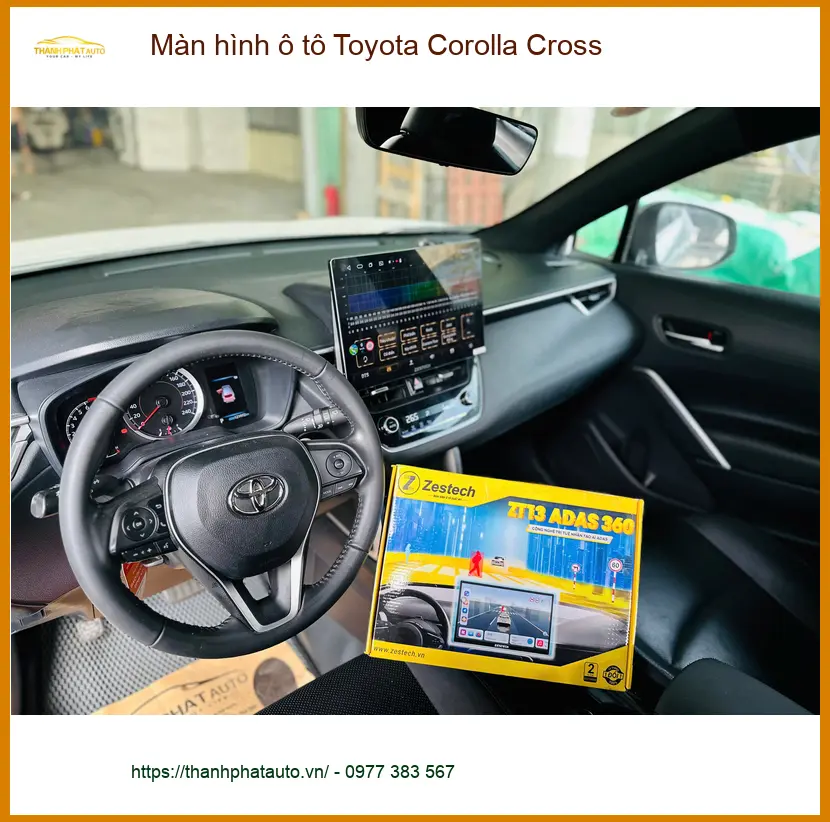 Anh Quang lắp màn hình ô tô Toyota Corolla Cross tại Quận 12 để nâng tầm trải nghiệm lái xe ảnh thực tế 2