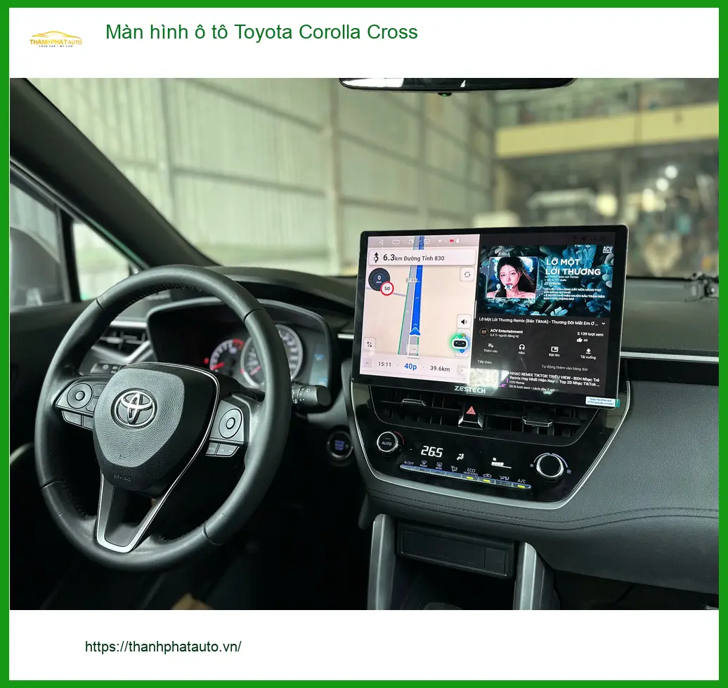 Anh Phi Long lắp màn hình ô tô Toyota Corolla Cross Quận Bình Thạnh ảnh thực tế 4
