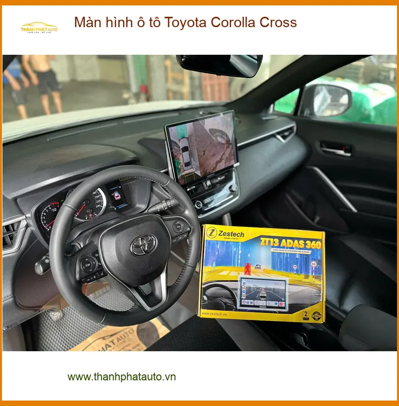 Anh Phi Long lắp màn hình ô tô Toyota Corolla Cross Quận Bình Thạnh ảnh thực tế 5