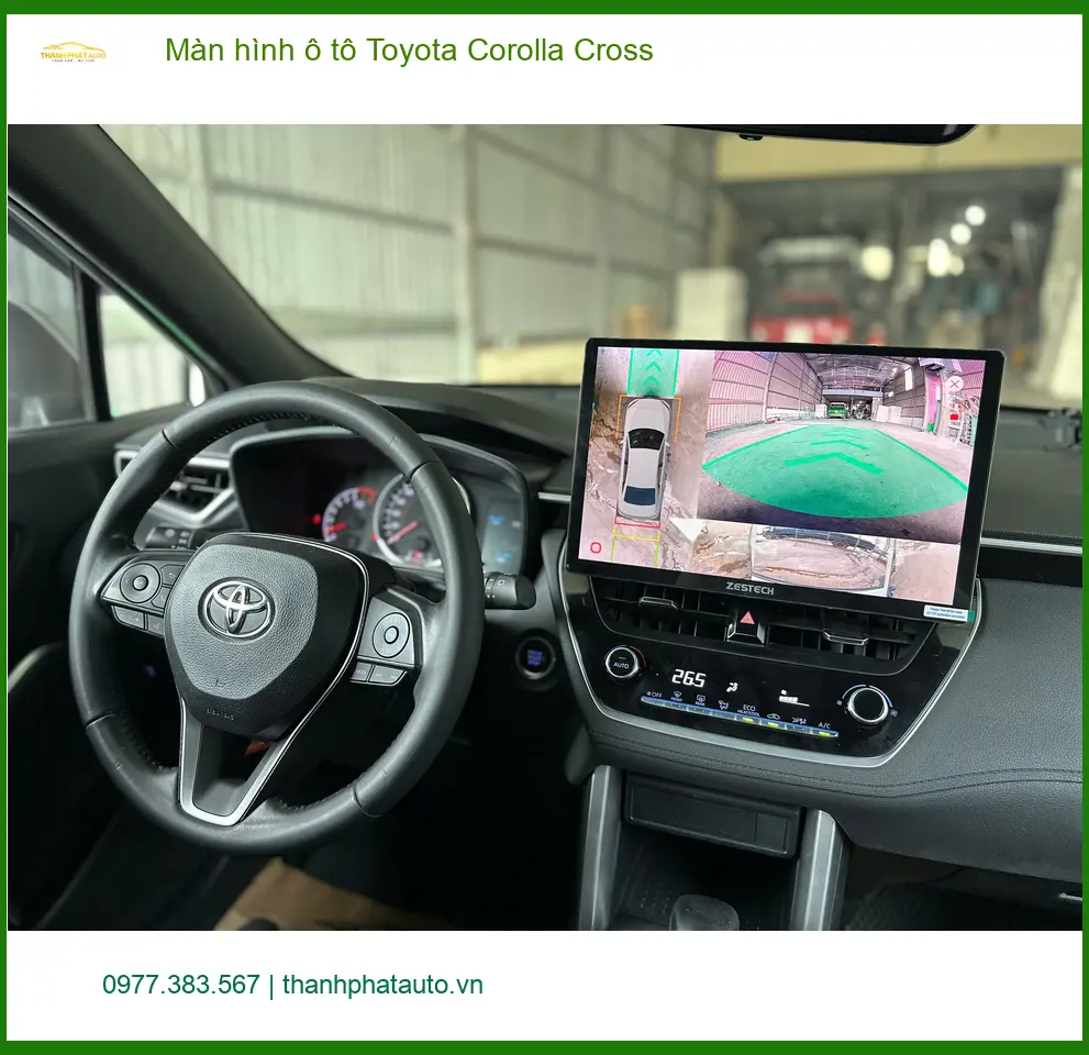 Anh Kiên lắp màn hình ô tô Toyota Corolla Cross Quận Tân Phú vì màn zin quá nhỏ ảnh thực tế 4