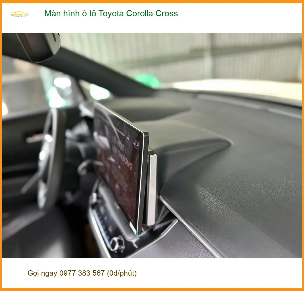 Anh Kiên lắp màn hình ô tô Toyota Corolla Cross Quận Tân Phú vì màn zin quá nhỏ ảnh thực tế 5