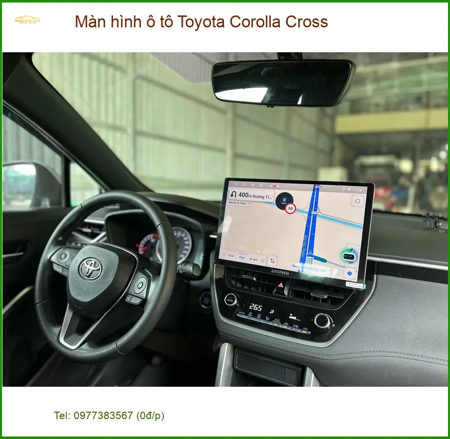 Anh Tùng lắp màn hình ô tô Toyota Corolla Cross tại Quận 9 để nâng cao trải nghiệm lái