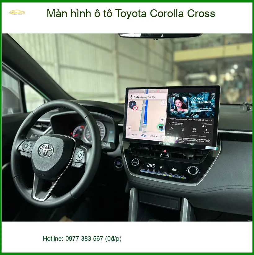 Anh Tùng lắp màn hình ô tô Toyota Corolla Cross tại Quận 9 để nâng cao trải nghiệm lái ảnh thực tế 2