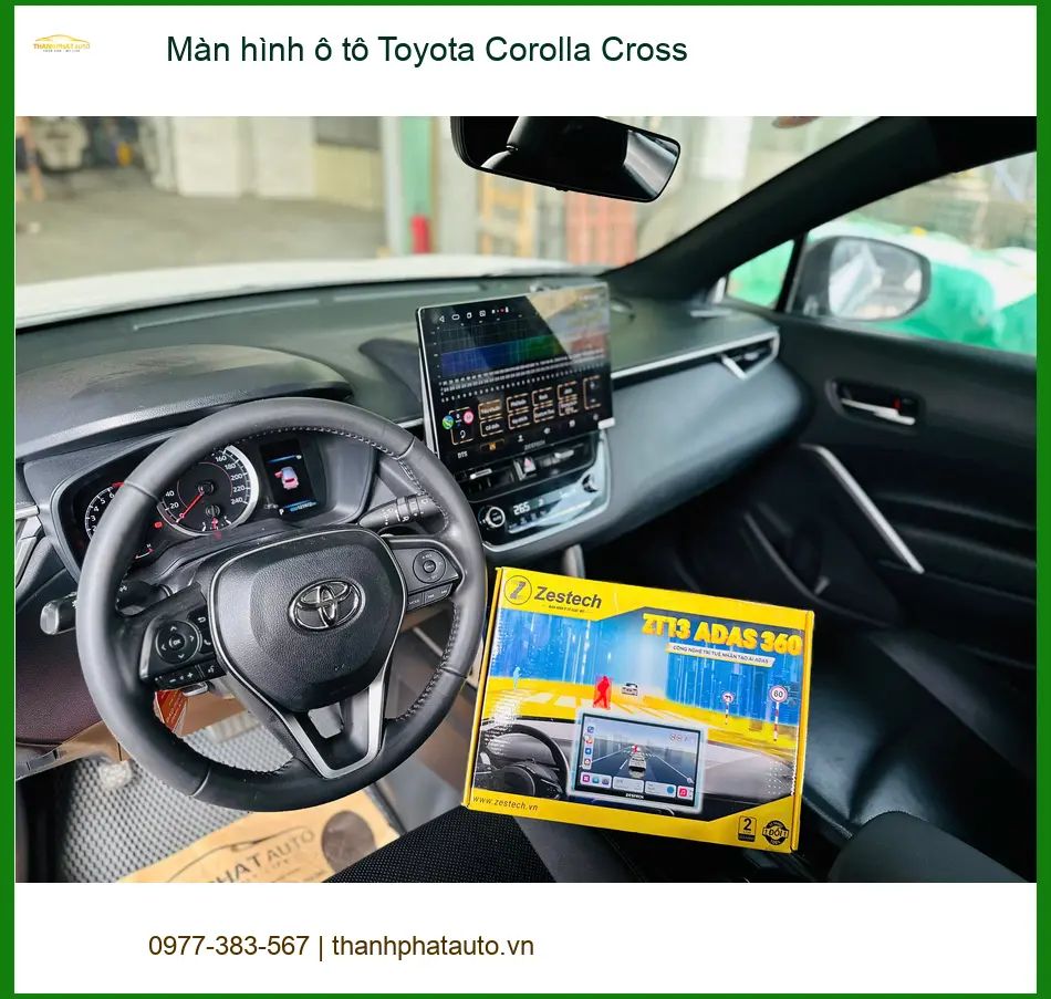 Anh Tùng lắp màn hình ô tô Toyota Corolla Cross tại Quận 9 để nâng cao trải nghiệm lái ảnh thực tế 4
