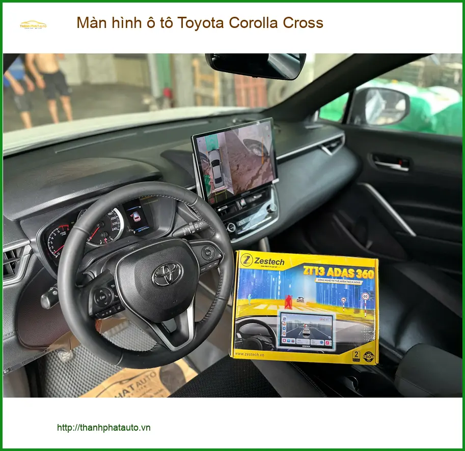Chị Loan lắp màn hình ô tô Toyota Corolla Cross tại Hóc Môn nâng cấp trải nghiệm. ảnh thực tế 4
