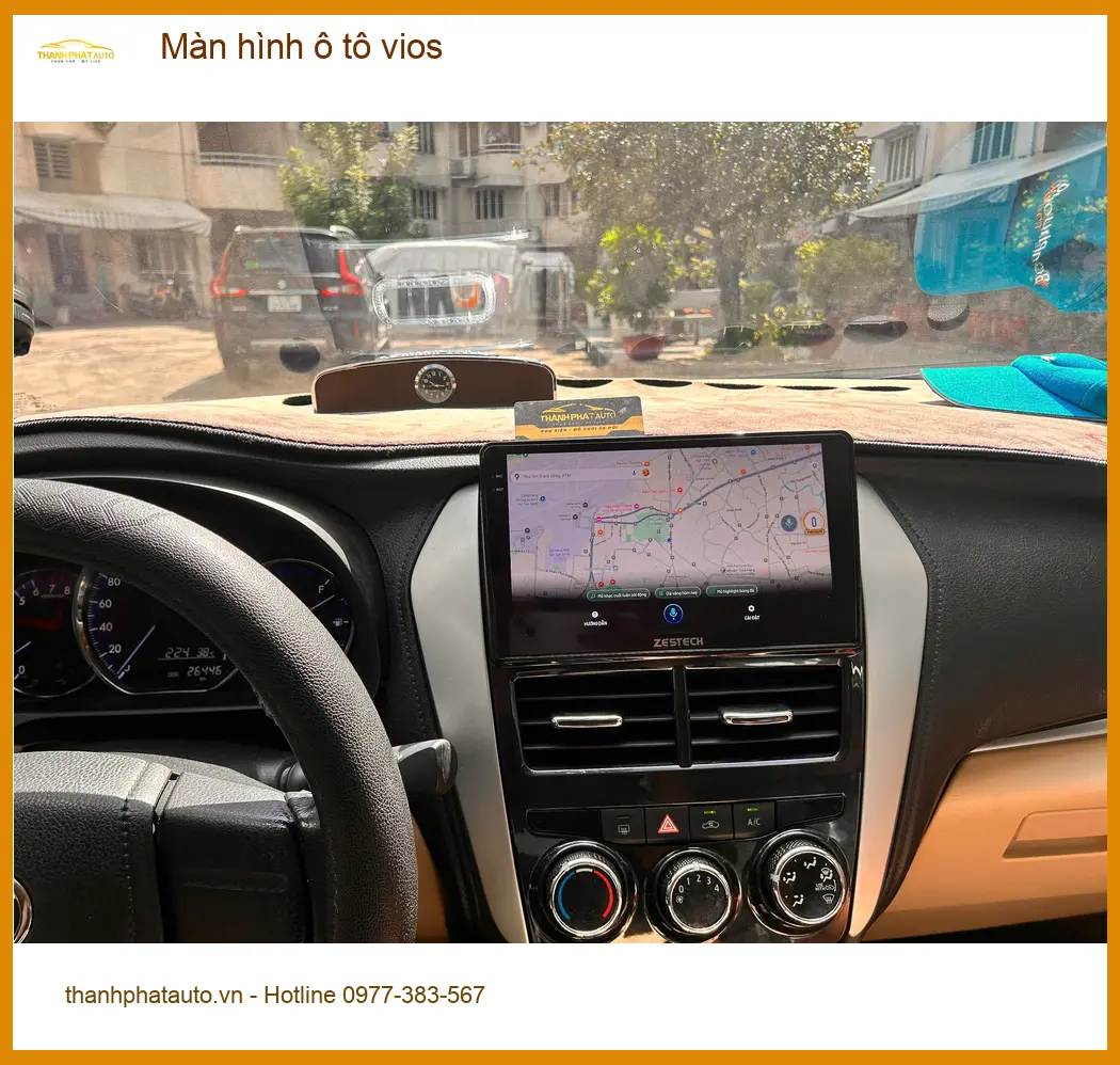 Anh Bách lắp màn hình Android Vios tại Quận 9 để nâng cấp tính năng giải trí ảnh thực tế 3