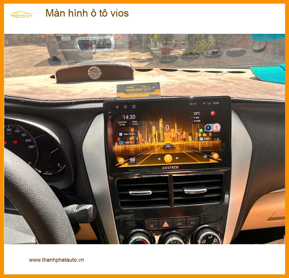 Anh Bách lắp màn hình Android Vios tại Quận 9 để nâng cấp tính năng giải trí ảnh thực tế 5