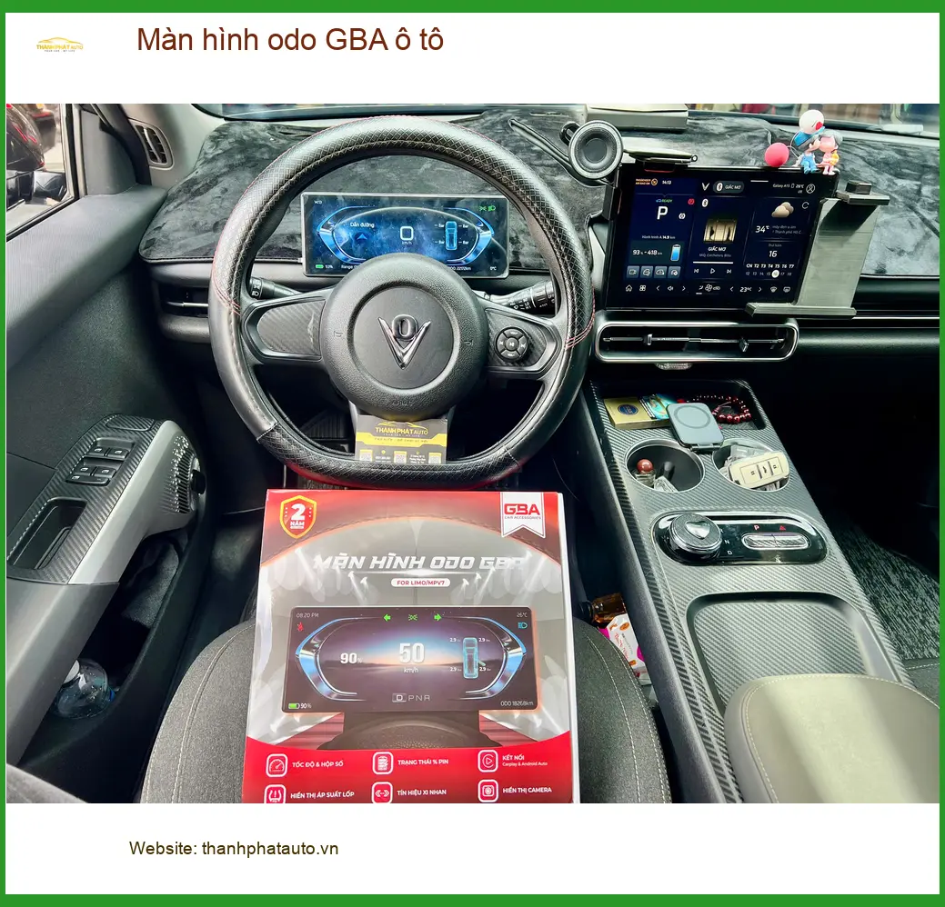 Anh Khang lắp Màn hình odo GBA ô tô Hyundai Accent tại Quận Cần Giờ vì màn hình cũ lỗi ảnh thực tế 4