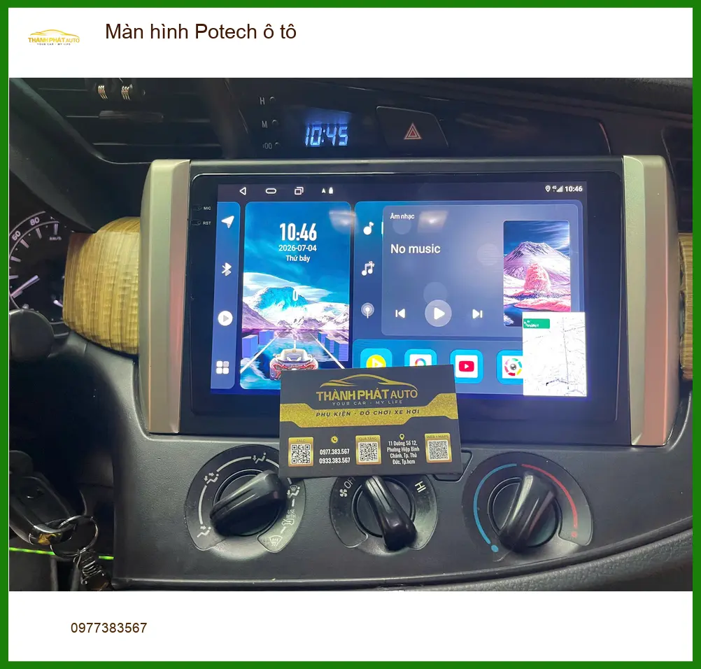 Anh Long nâng cấp màn hình Potech ô tô cho Ford Everest ở Hóc Môn ảnh thực tế 2
