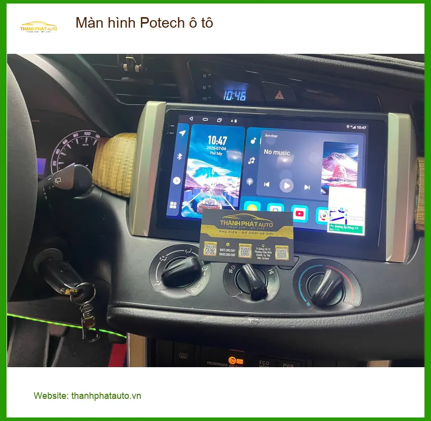 Anh Long nâng cấp màn hình Potech ô tô cho Ford Everest ở Hóc Môn ảnh thực tế 3