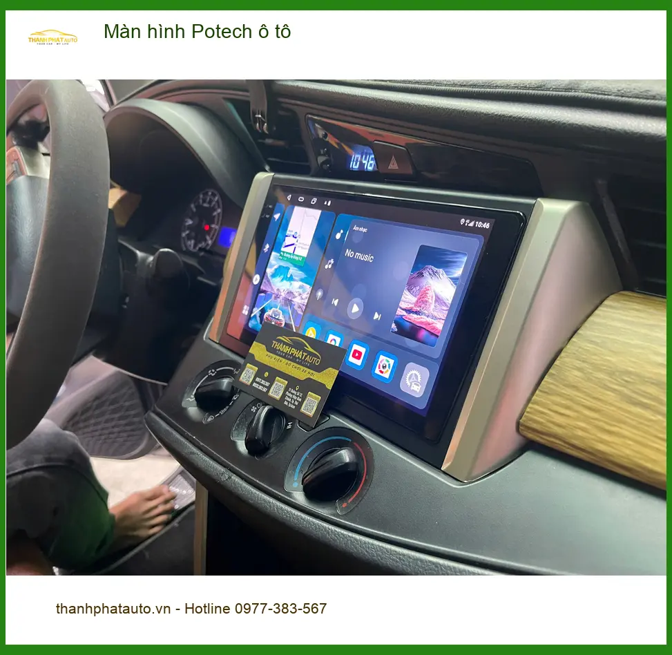 Chị Hà thay màn hình Potech ô tô cho Kia Carnival ở Quận 10 ảnh thực tế 3
