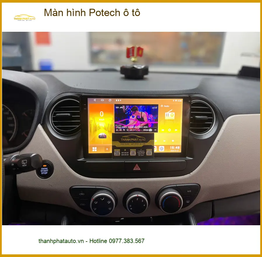 Chị Bích lắp Màn hình Potech ô tô cho Hyundai Creta tại Quận 12