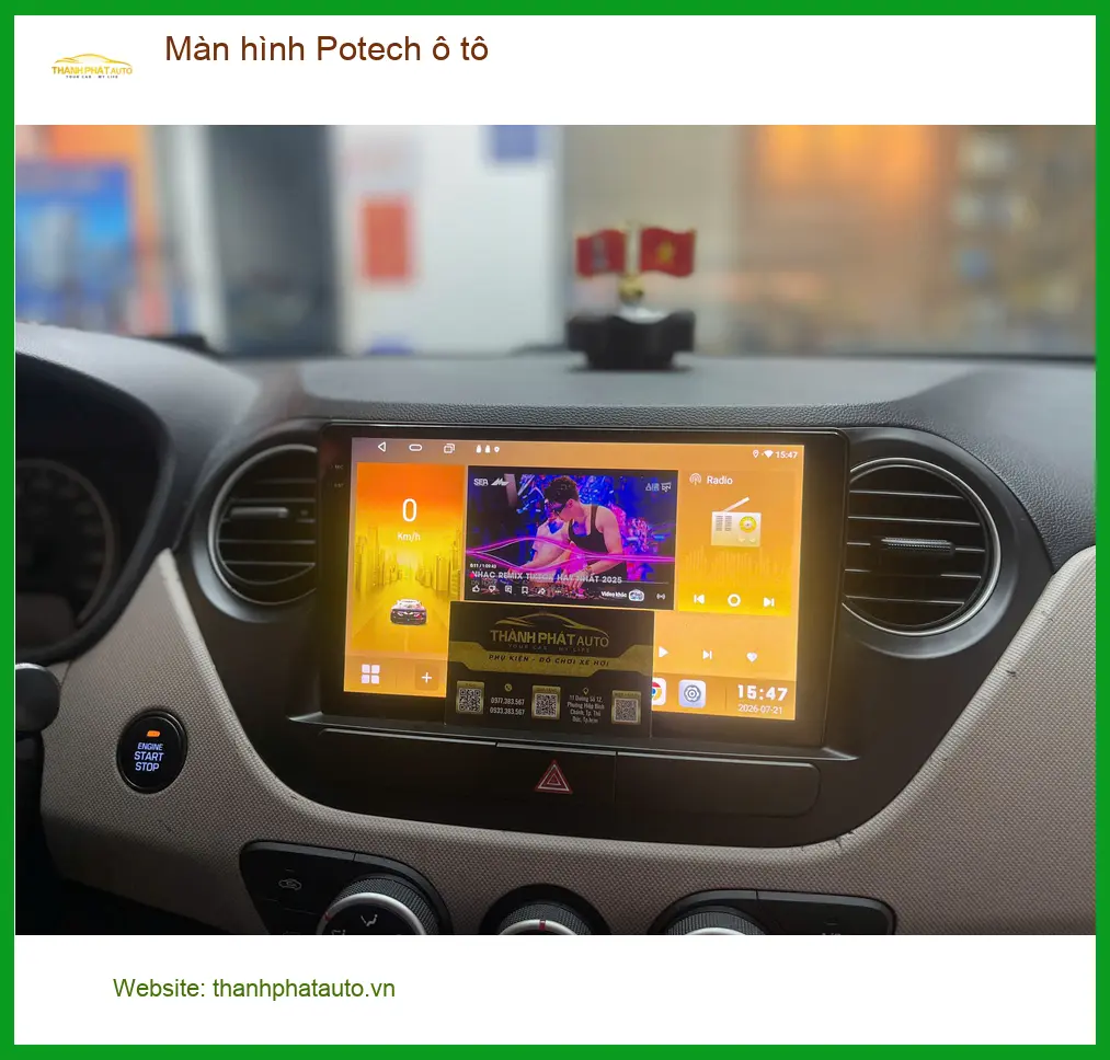 Chị Bích lắp Màn hình Potech ô tô cho Hyundai Creta tại Quận 12 ảnh thực tế 2