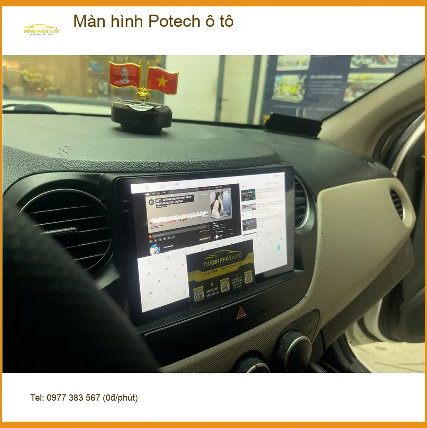Chị Bích lắp Màn hình Potech ô tô cho Hyundai Creta tại Quận 12 ảnh thực tế 4