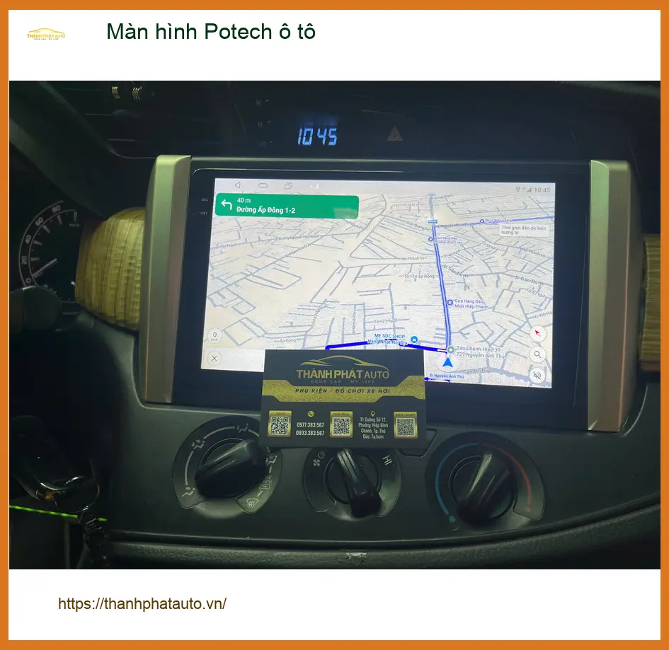 Anh Nam lắp màn hình Potech ô tô cho Honda CRV tại Quận 11. ảnh thực tế 2