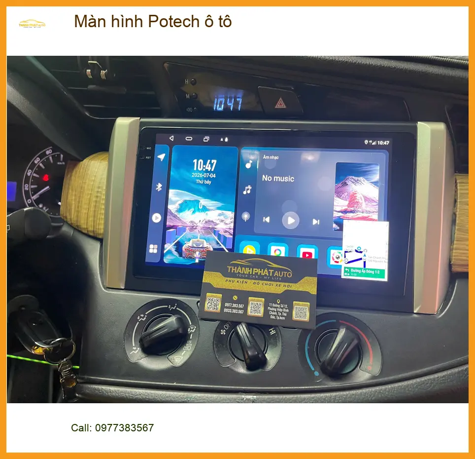 Anh Nam lắp màn hình Potech ô tô cho Honda CRV tại Quận 11. ảnh thực tế 3