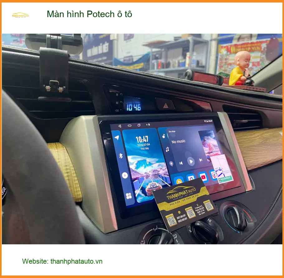 Anh Nam lắp màn hình Potech ô tô cho Honda CRV tại Quận 11. ảnh thực tế 4