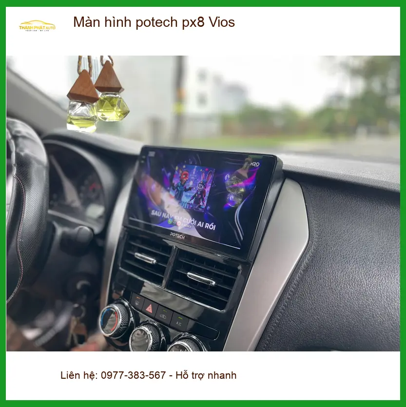 Anh Bách nâng cấp Màn hình Potech PX8 cho Vios tại Nhà Bè để trải nghiệm lái tốt hơn ảnh thực tế 3
