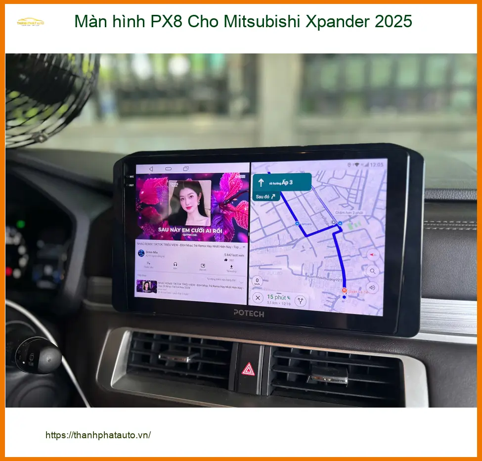 Anh Khang lắp Màn hình PX8 cho Xpander 2025 tại Quận 3 ảnh thực tế 4