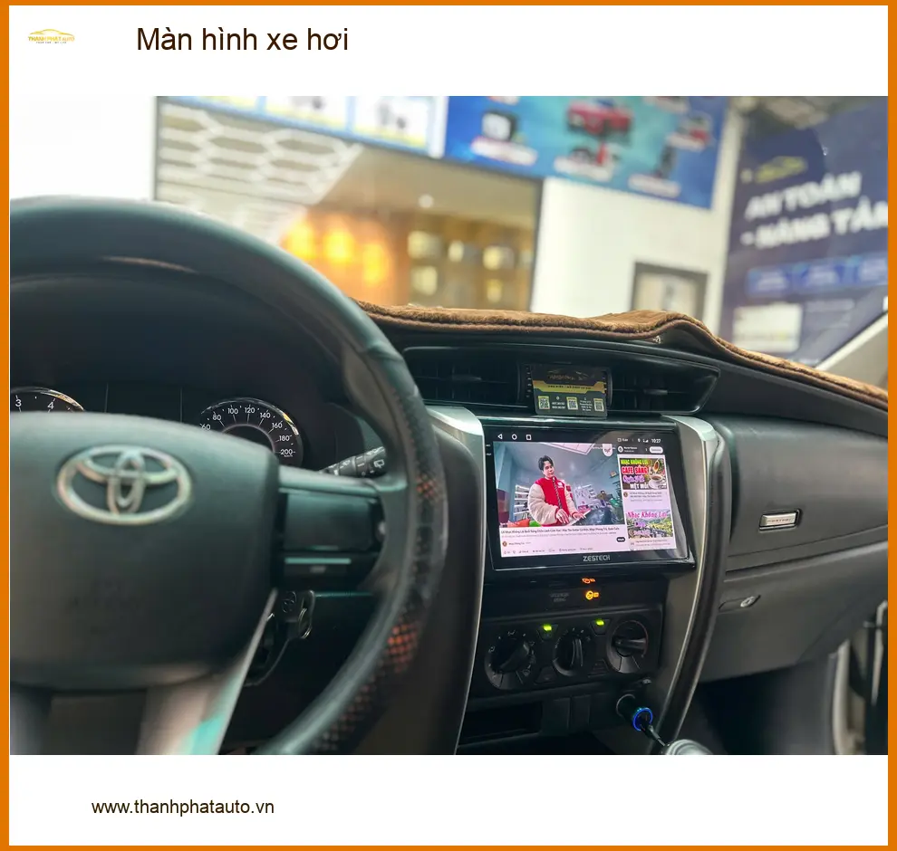 Chị Thảo lắp màn hình xe hơi cho Toyota Camry tại Quận 12, nâng tầm giải trí ảnh thực tế 2