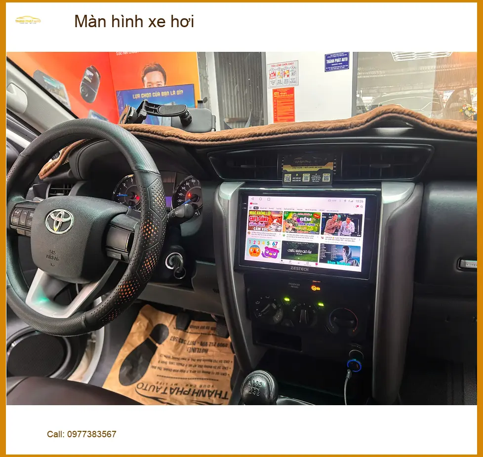 Chị Thảo lắp màn hình xe hơi cho Toyota Camry tại Quận 12, nâng tầm giải trí ảnh thực tế 3