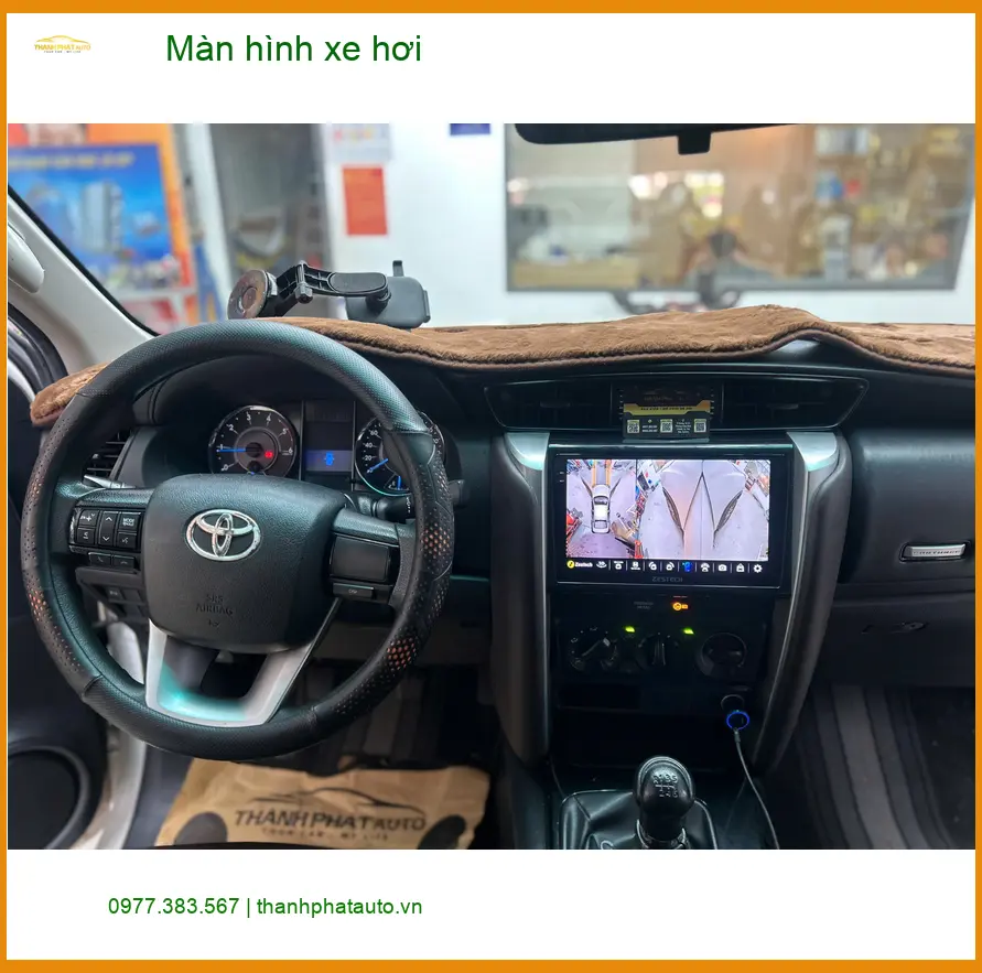 Chị Thảo lắp màn hình xe hơi cho Toyota Camry tại Quận 12, nâng tầm giải trí ảnh thực tế 5