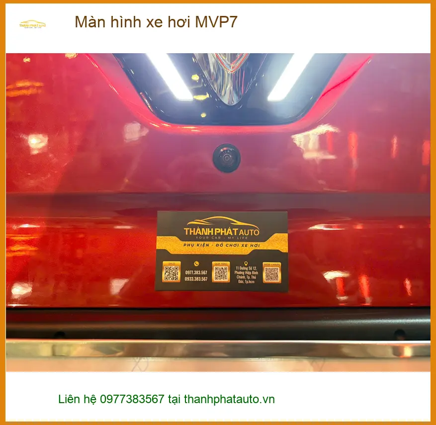 Chị Lan Anh lắp màn hình xe hơi MVP7 cho Mitsubishi Outlander tại Huyện Hóc Môn ảnh thực tế 2