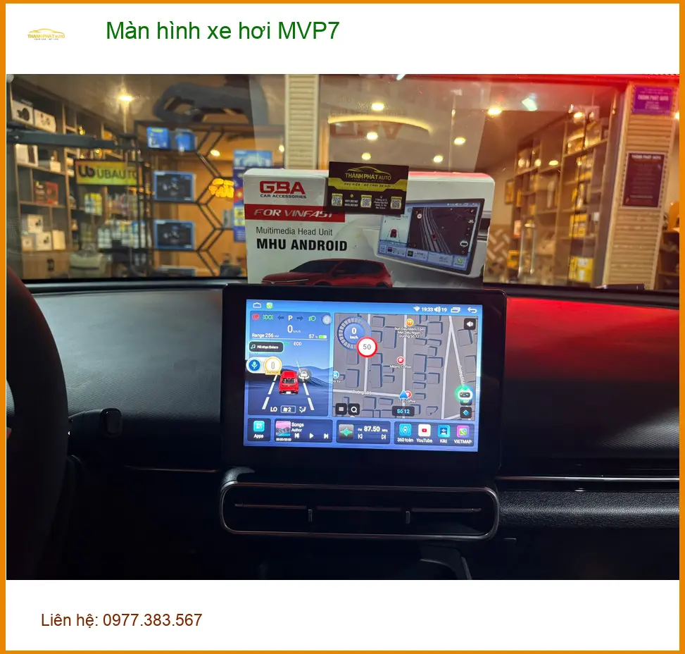 Chị Lan Anh lắp màn hình xe hơi MVP7 cho Mitsubishi Outlander tại Huyện Hóc Môn ảnh thực tế 3