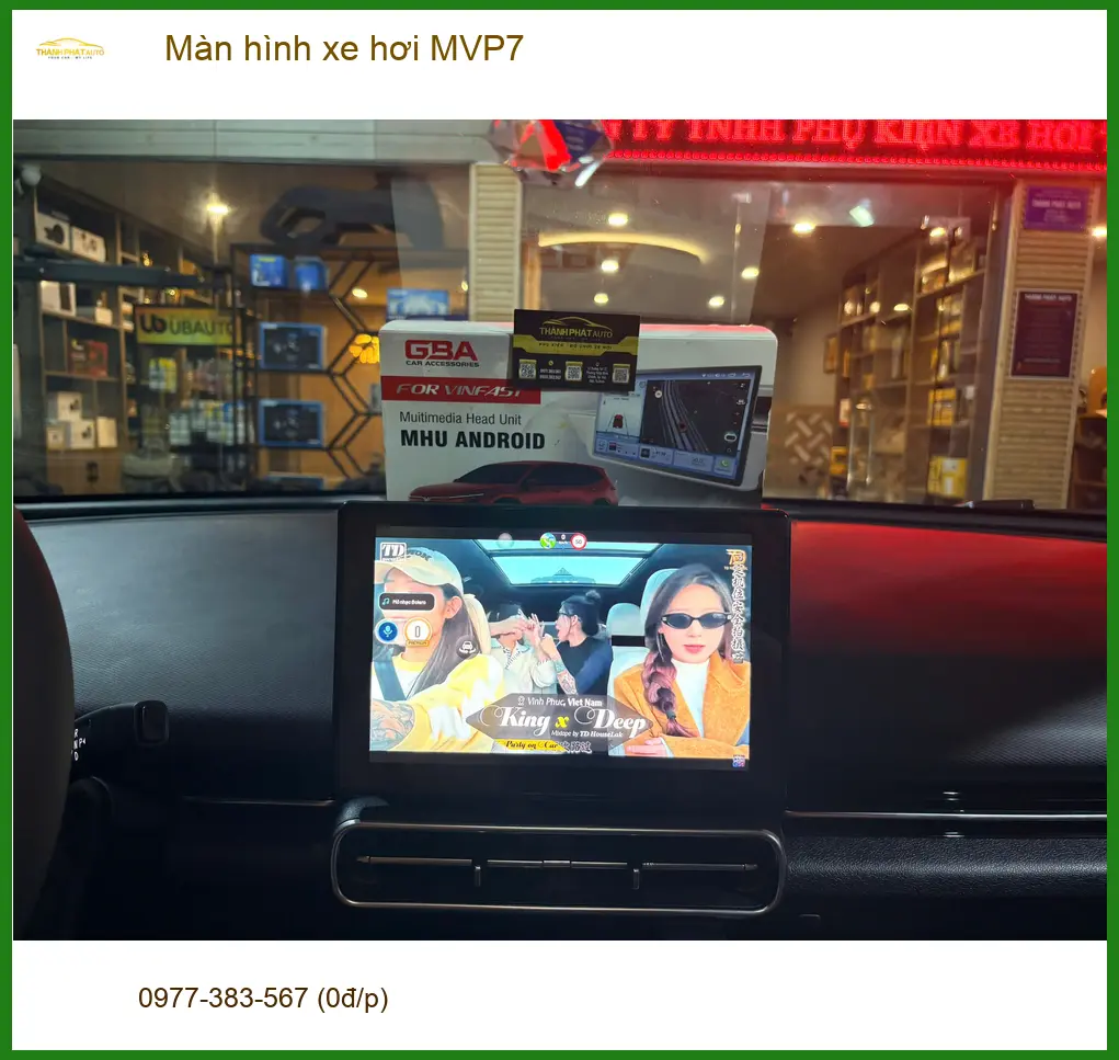 Anh Long lắp màn hình xe hơi MVP7 cho Kia K3 tại Quận 1 vì màn zin đã lỗi thời ảnh thực tế 4