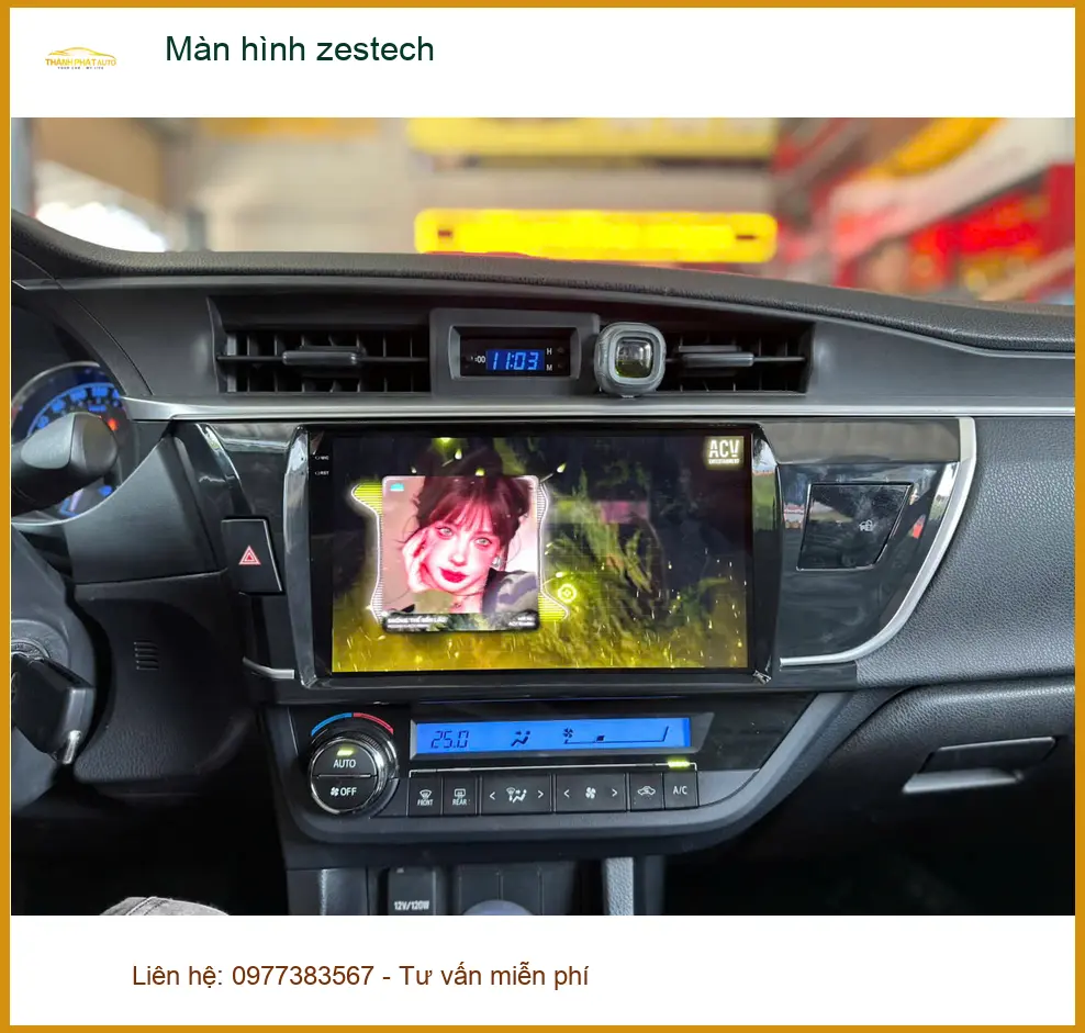 Anh Dũng nâng cấp màn hình Zestech cho Hyundai Accent tại Quận 2 vì màn zin lỗi thời ảnh thực tế 4