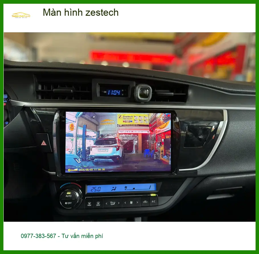 Anh Dũng nâng cấp màn hình Zestech cho Hyundai Accent tại Quận 2 vì màn zin lỗi thời ảnh thực tế 5