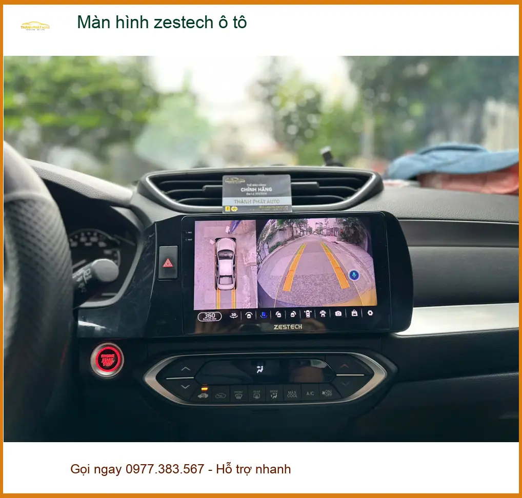 Chị Thảo Hyundai Santa Fe lắp màn hình Zestech ô tô ở Nhà Bè ảnh thực tế 3