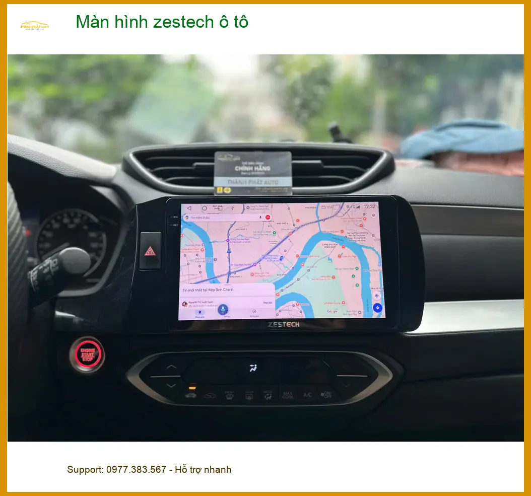 Chị Thảo Hyundai Santa Fe lắp màn hình Zestech ô tô ở Nhà Bè ảnh thực tế 4